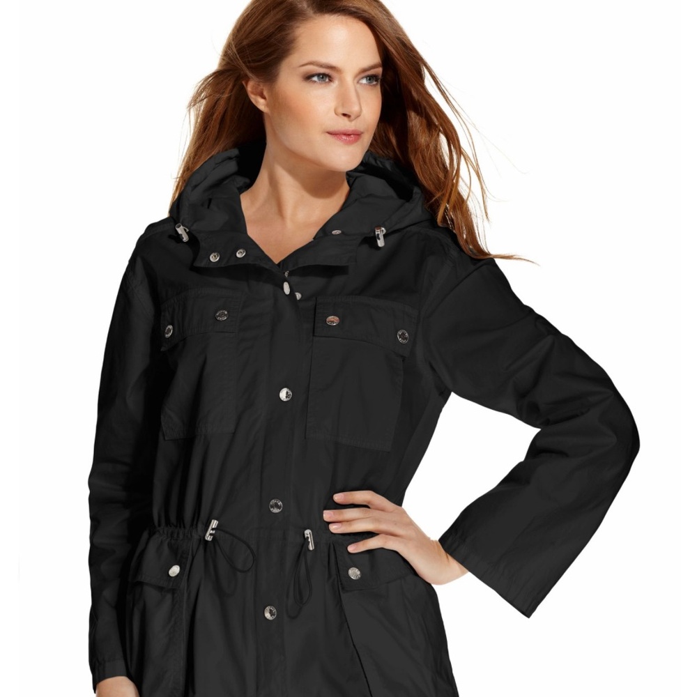MICHEAL by Michael Kors Anorak Raincoat Black Medium